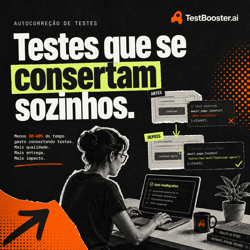 Autocorreção de Testes em 2026: Como a IA Reduz a Manutenção em 80%