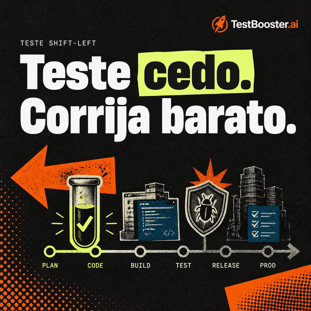 Teste Shift-Left em 2026: O Jeito No-Code com IA