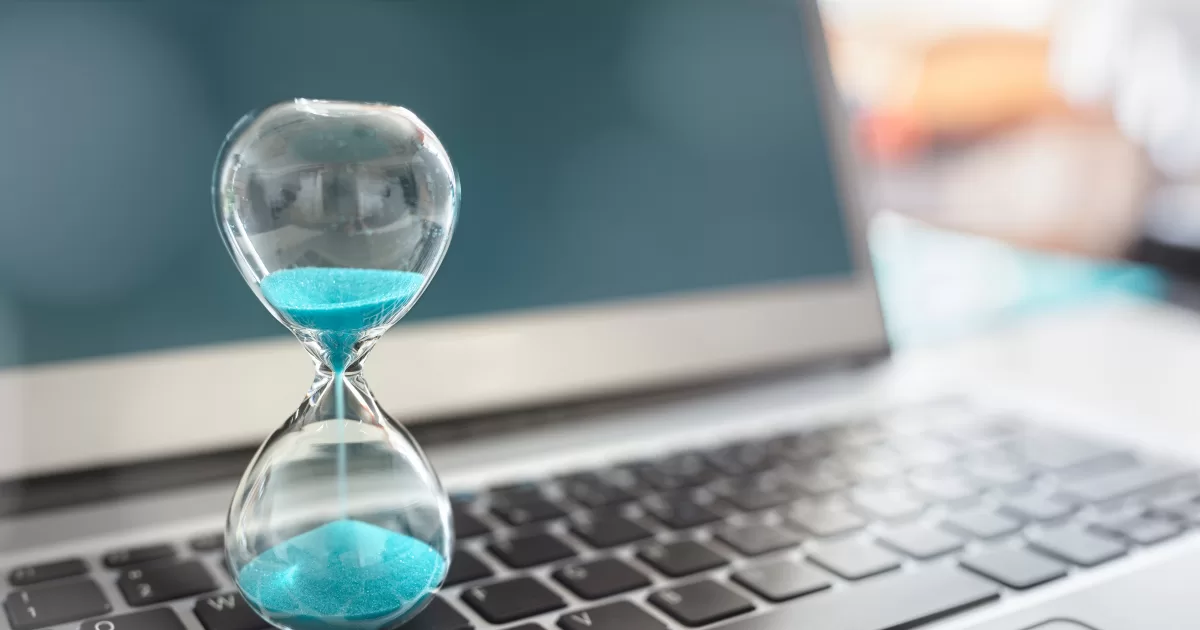 A time tracker on a laptop keyword showing why you should drop selenium