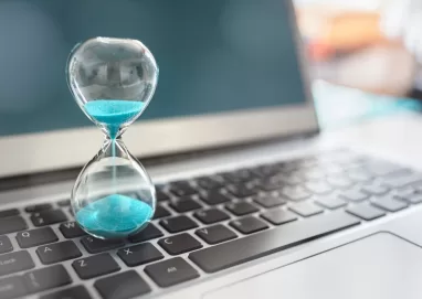 A time tracker on a laptop keyword showing why you should drop selenium