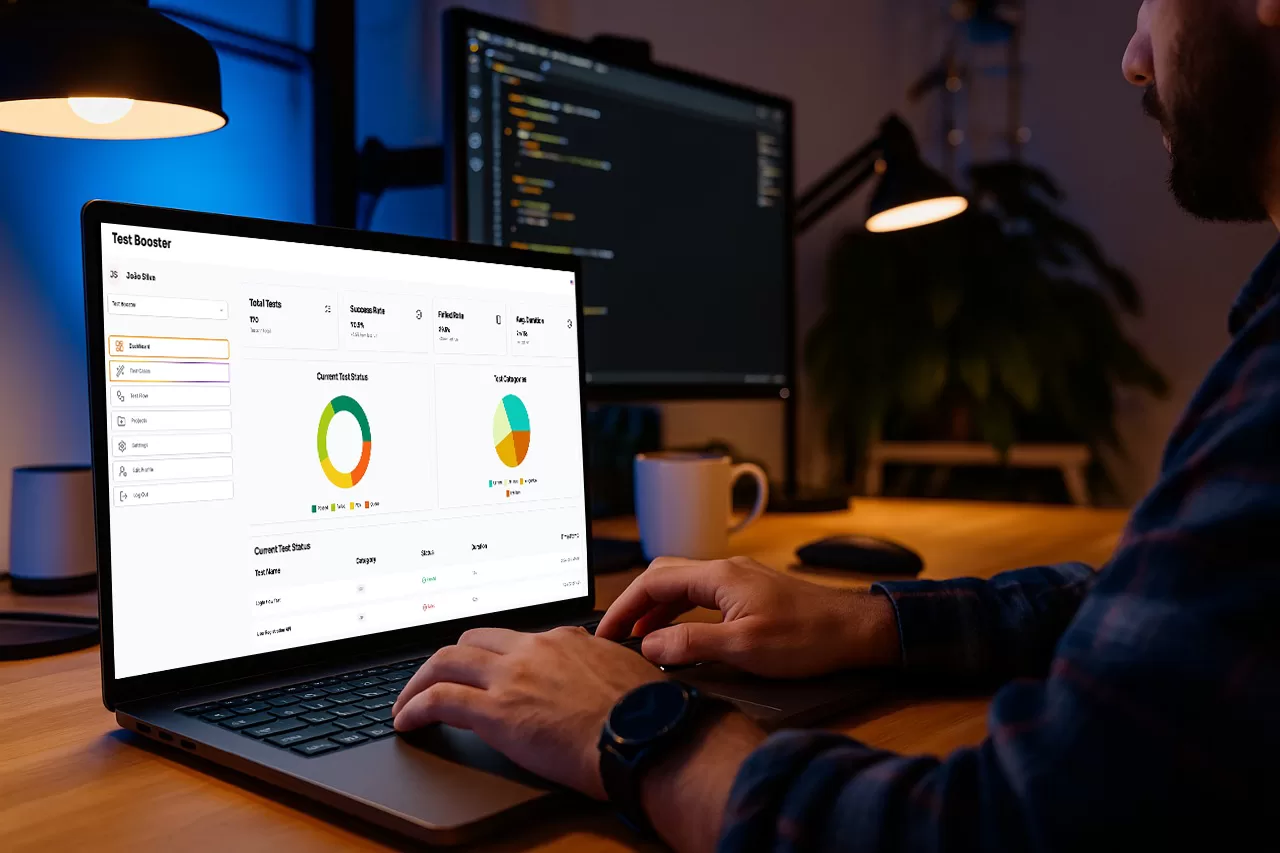 Picture of TestBooster.ai platform